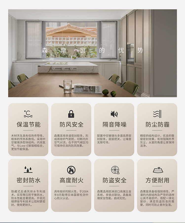 【1㎡标配】森鹰5G铝包塑窗DCsty105保温卧室室内内开窗(图12)