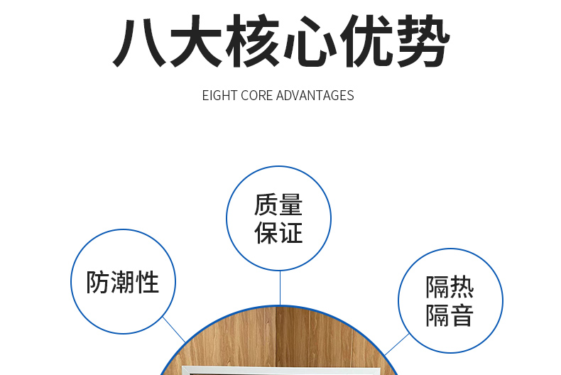 家用窗户塑钢窗定制出租屋工程窗可定制集装箱房板房门塑钢中空窗(图4)