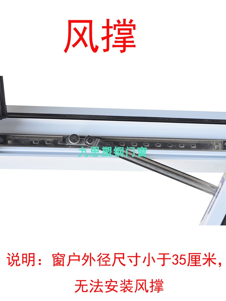 老式窗塑钢窗60平开窗空调检修窗白色固定窗推拉窗塑料窗平推定制(图10)