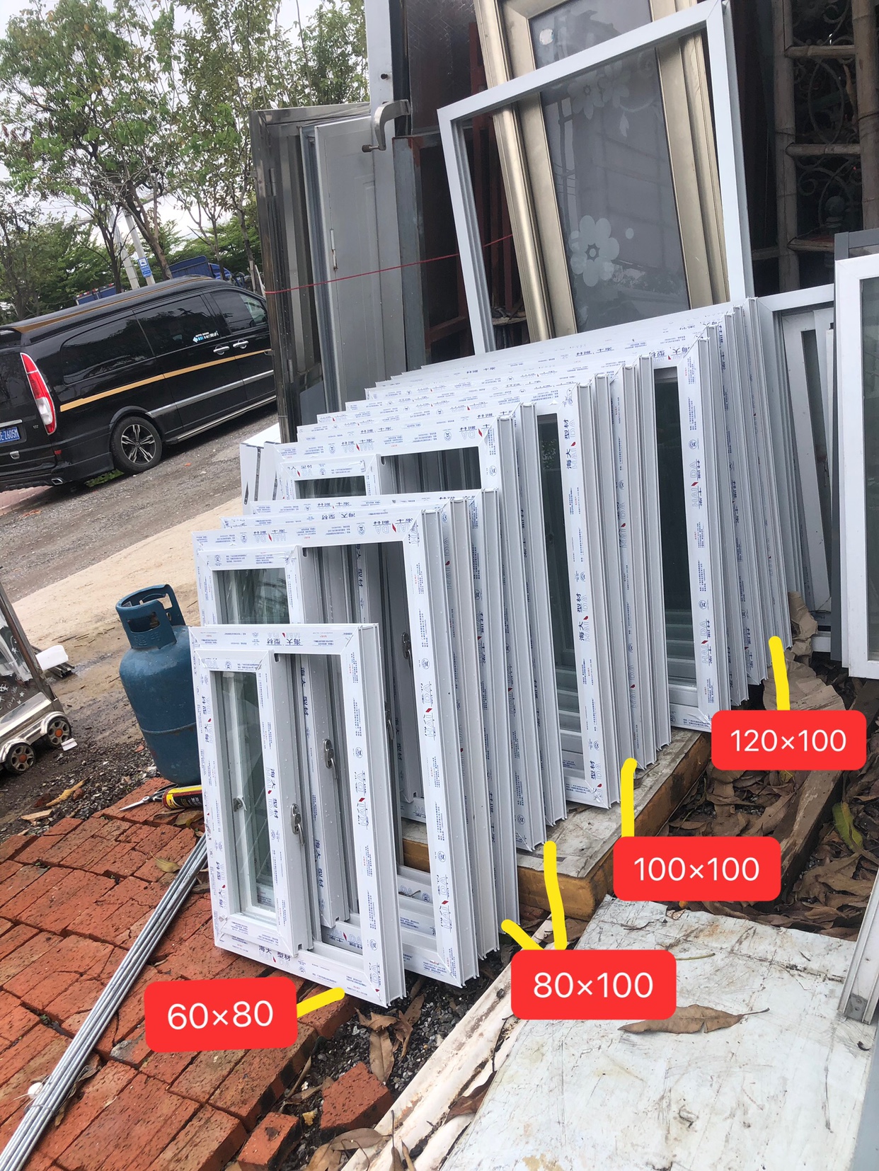 塑钢窗定制厕所窗户小窗双轨道60型白色塑钢窗户板房集装箱窗工厂(图17)