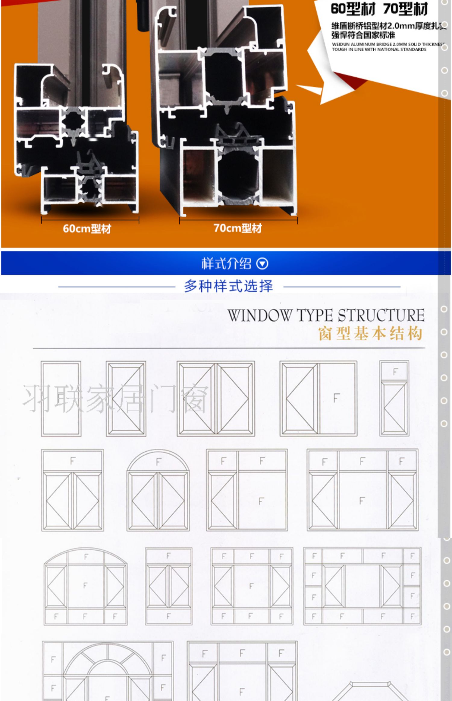 美国红橡木铝包木门窗 铝木门窗 铝包木门窗 木包铝门窗 铝木门窗(图13)