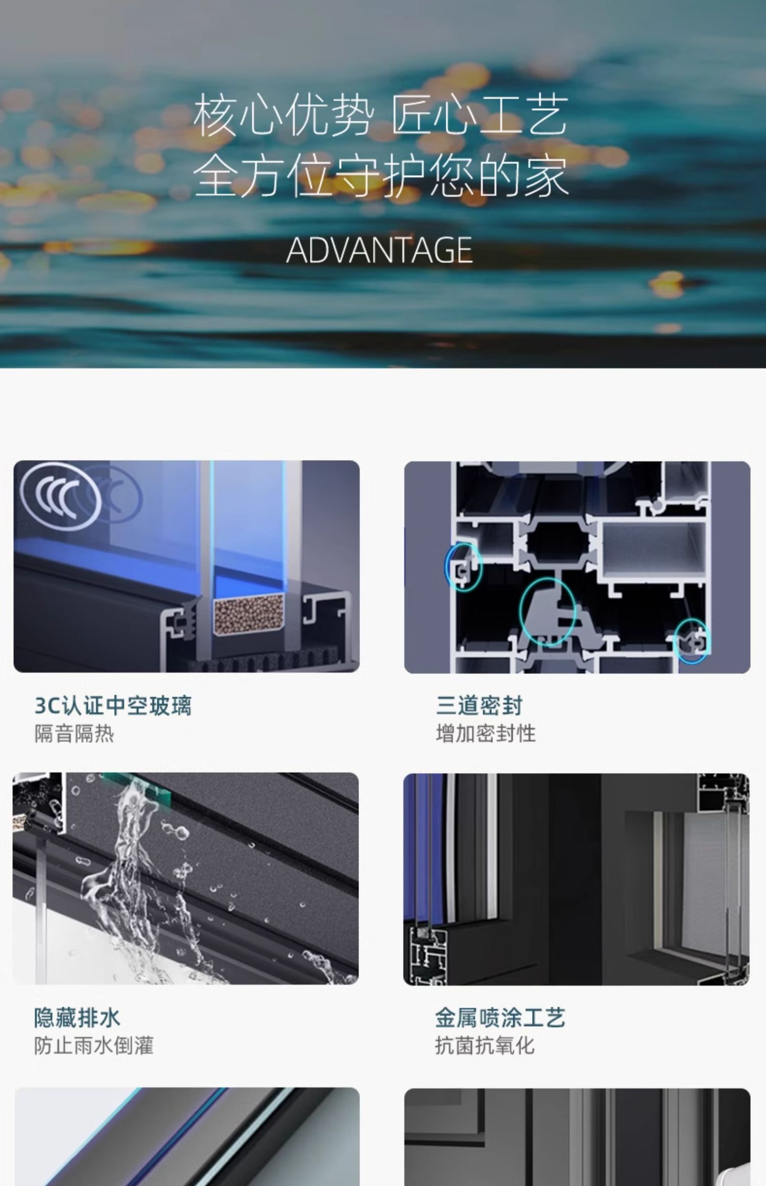 光影75系统门窗断桥门窗铝合金门窗封阳台门窗封窗隔音玻璃落地窗(图5)