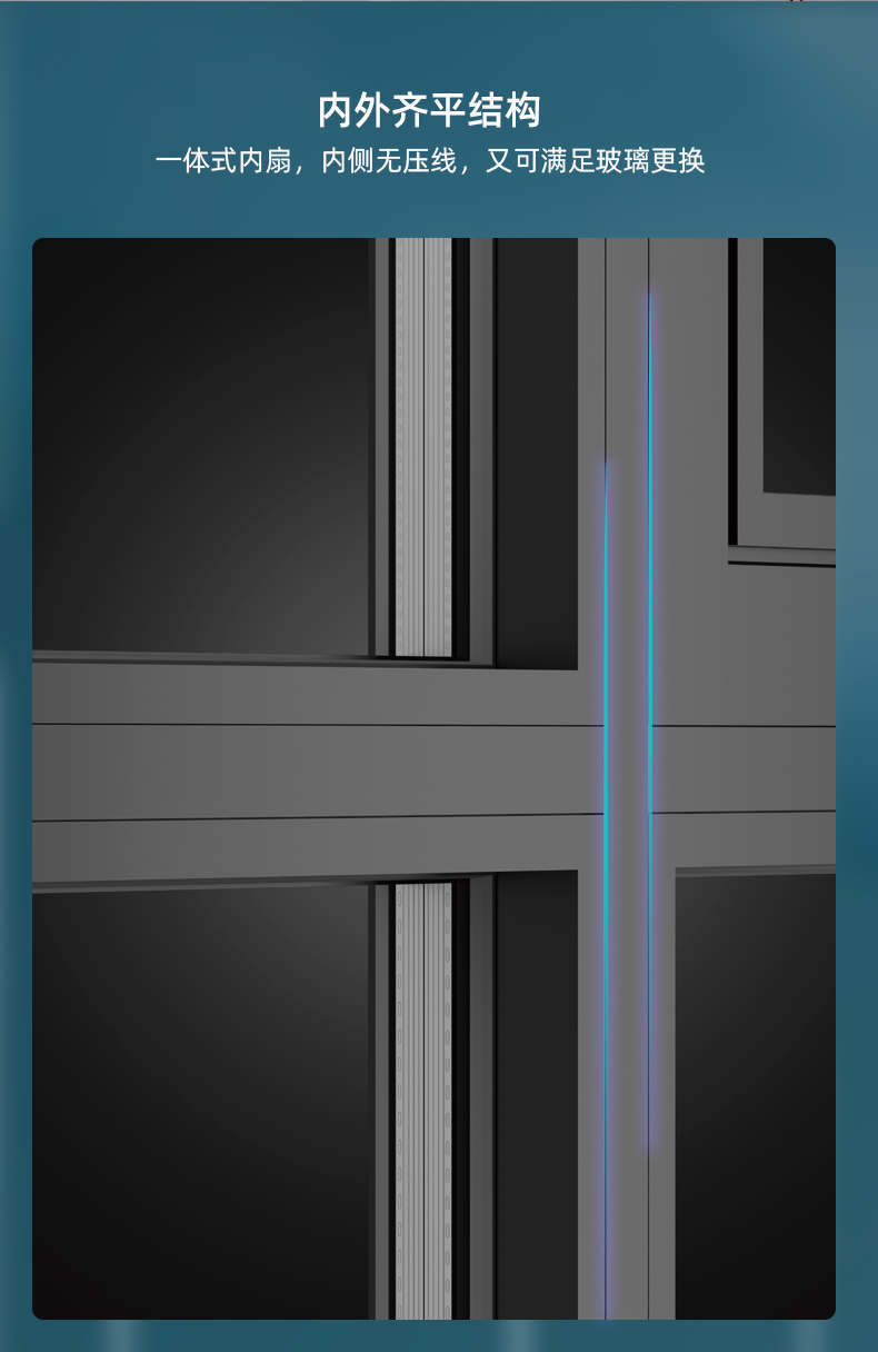光影75系统门窗断桥门窗铝合金门窗封阳台门窗封窗隔音玻璃落地窗(图13)