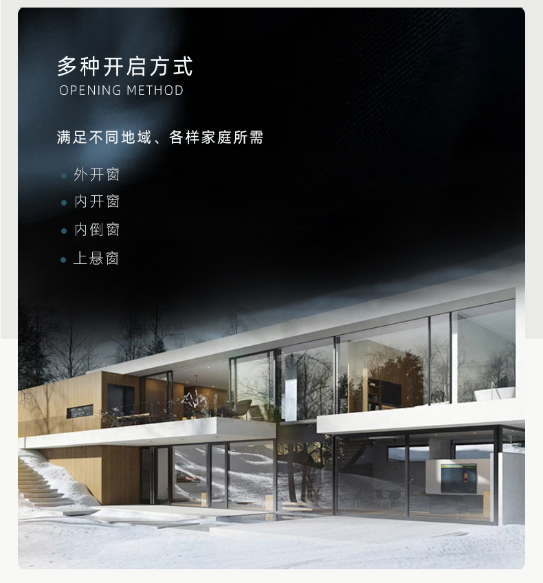 光影75系统门窗断桥门窗铝合金门窗封阳台门窗封窗隔音玻璃落地窗(图17)