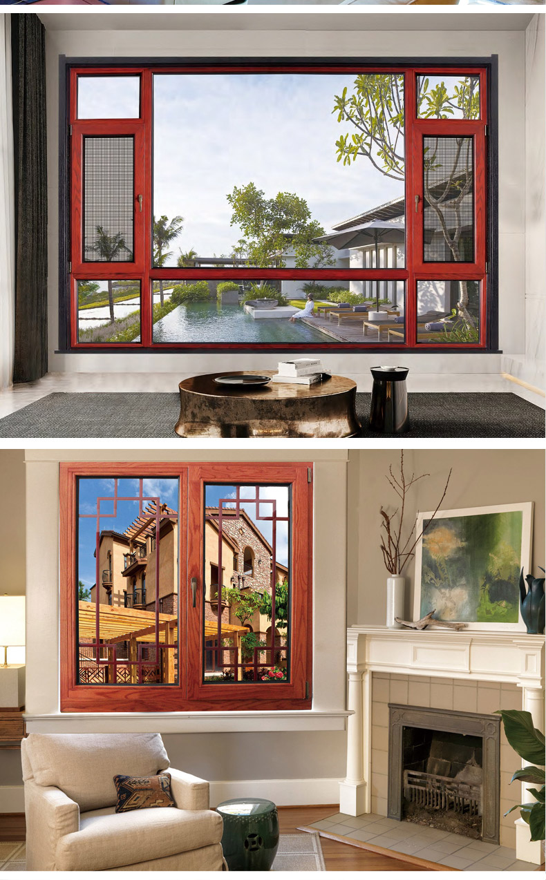 源头工厂北京铝包木门窗定制隔音密封静音窗户木包铝阳光房(图20)