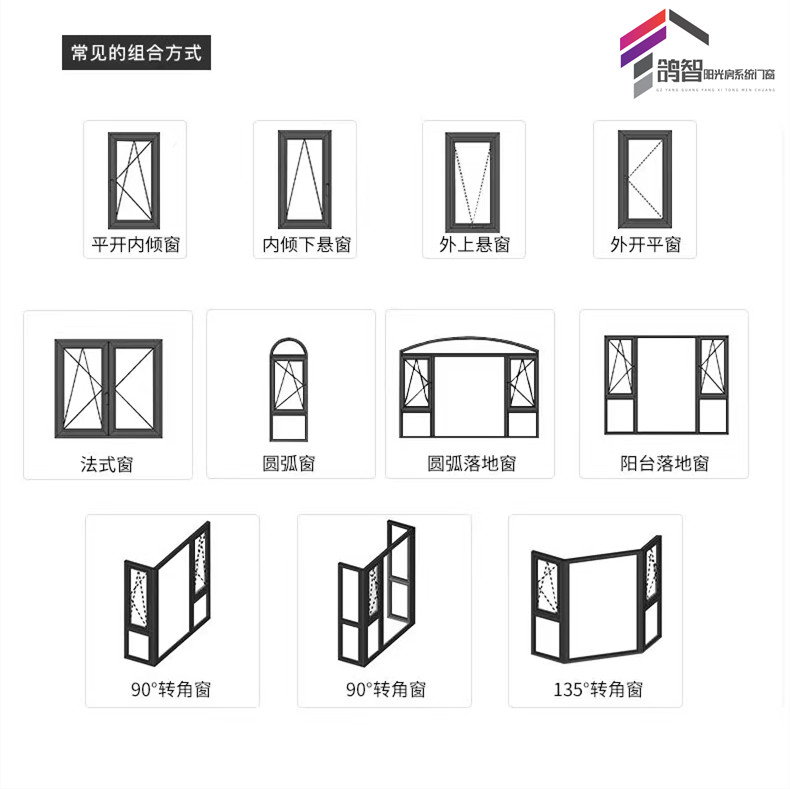 常州无锡封阳台断桥铝合金落地隔音玻璃隔热露台别墅系统门窗定制(图26)