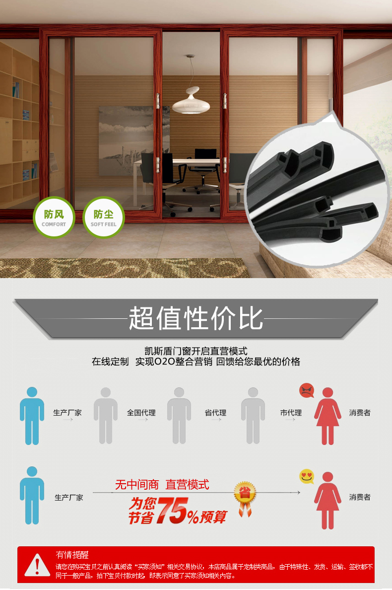 北京铝包木门窗纱一体厂家直销门窗定制隔音密封窗户木包铝阳光房(图9)