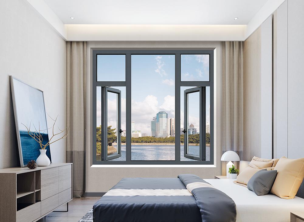 无锡封阳台厂家双内开系统窗窗纱一体隔音窗断桥窗电动智能提升窗(图6)