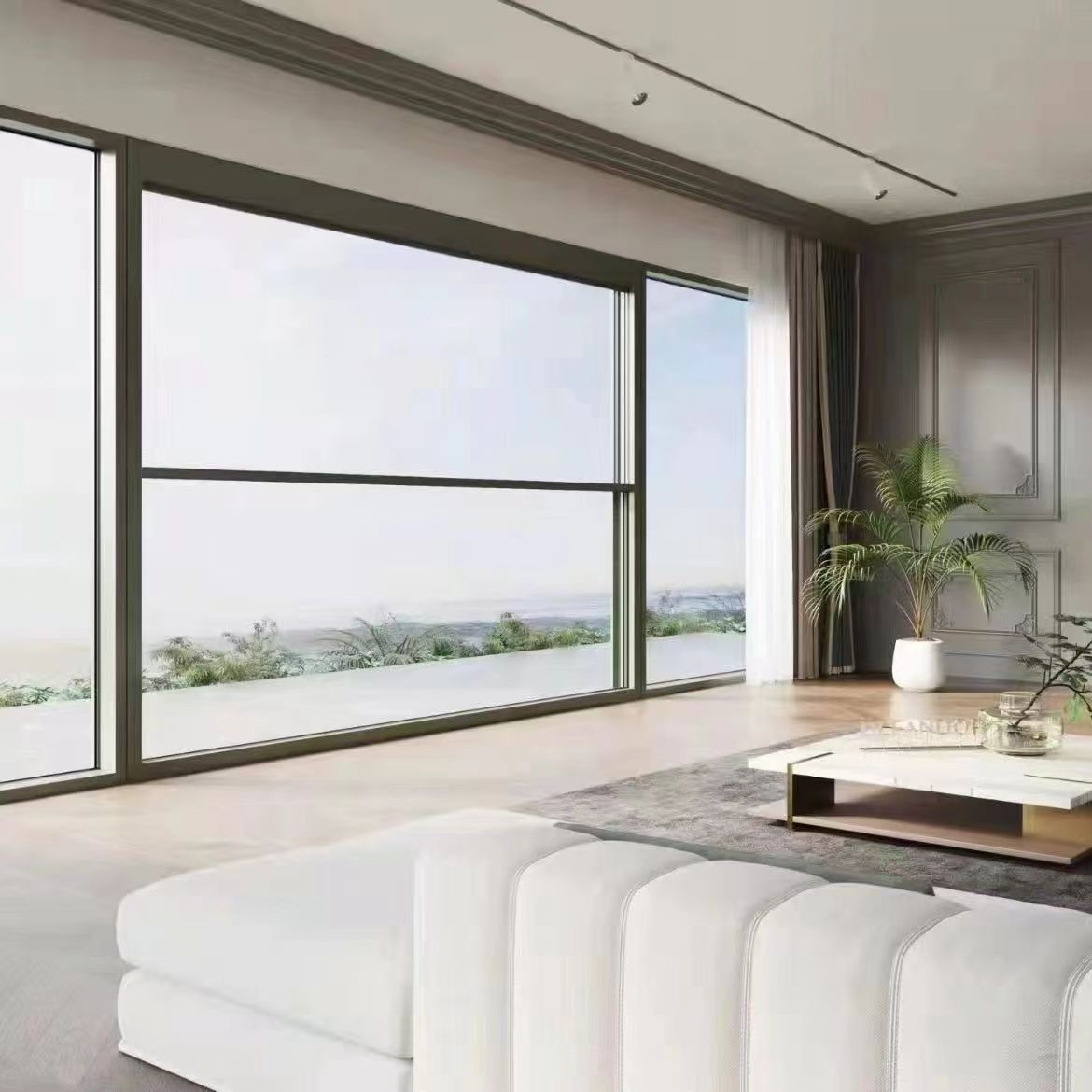 无锡封阳台厂家双内开系统窗窗纱一体隔音窗断桥窗电动智能提升窗(图18)