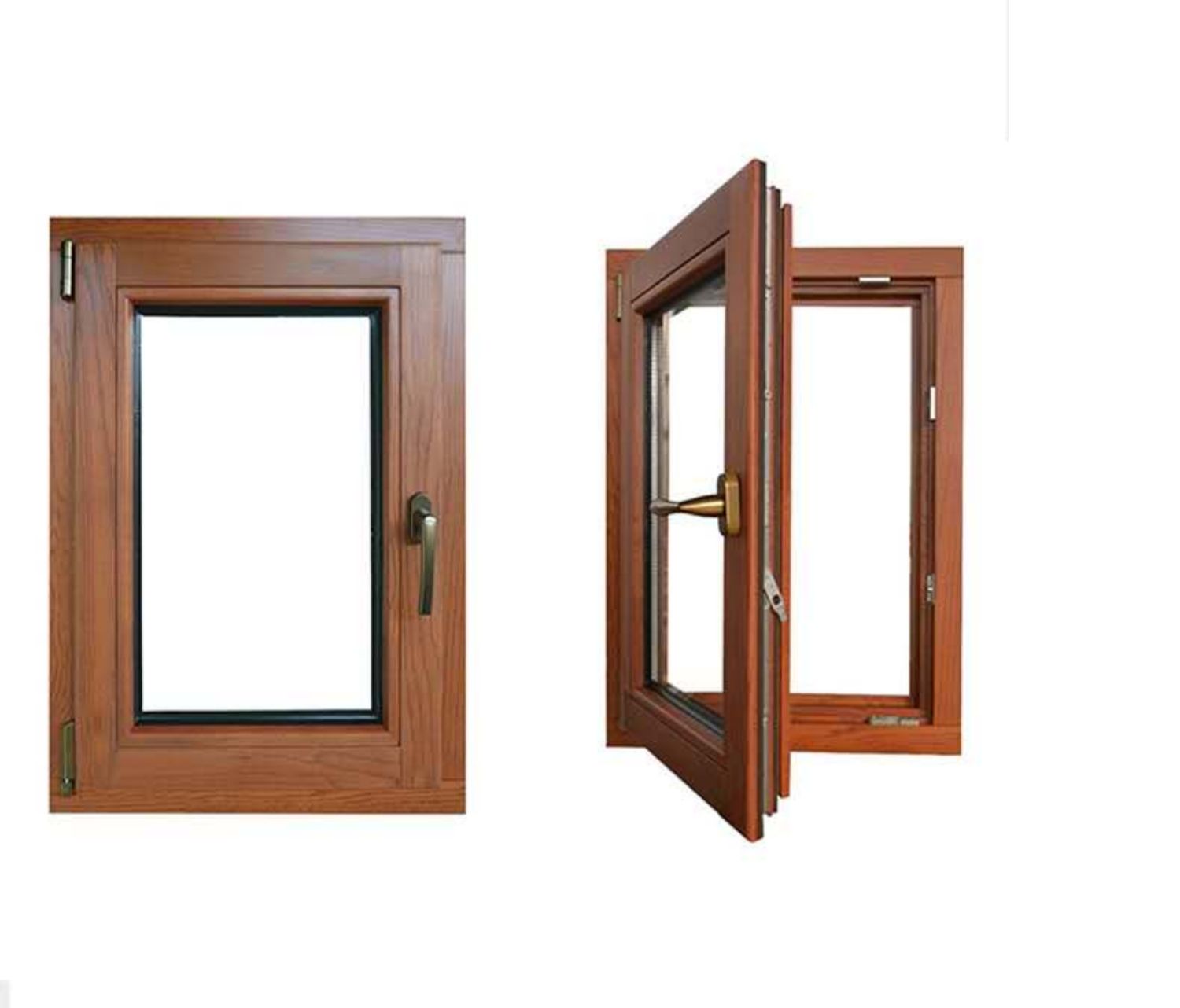 北京铝包木门窗别墅实木铝木复合窗密封隔音窗户封阳台厂家直销(图13)