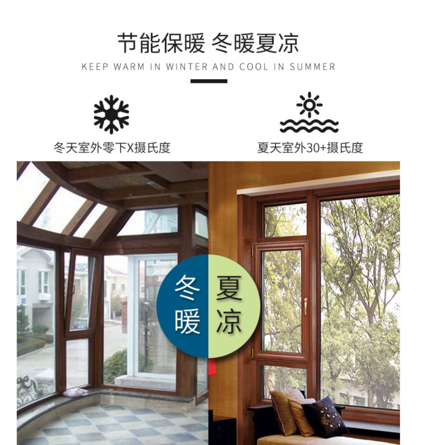 北京铝包木门窗别墅实木铝木复合窗密封隔音窗户封阳台厂家直销(图15)