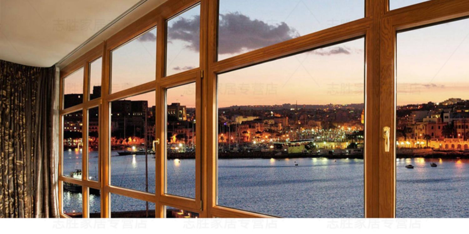 德式进口铝包木窗实木门窗铝包木窗纱一体木包铝隔音窗定制红橡木(图6)