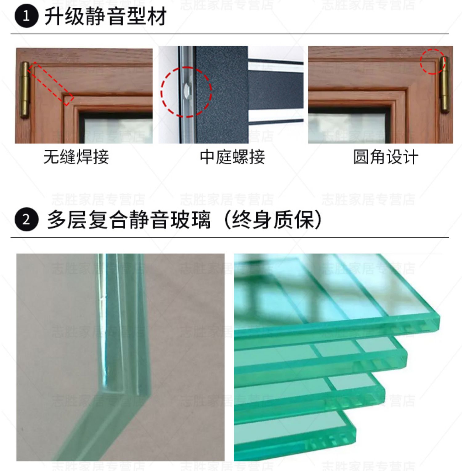 德式进口铝包木窗实木门窗铝包木窗纱一体木包铝隔音窗定制红橡木(图8)