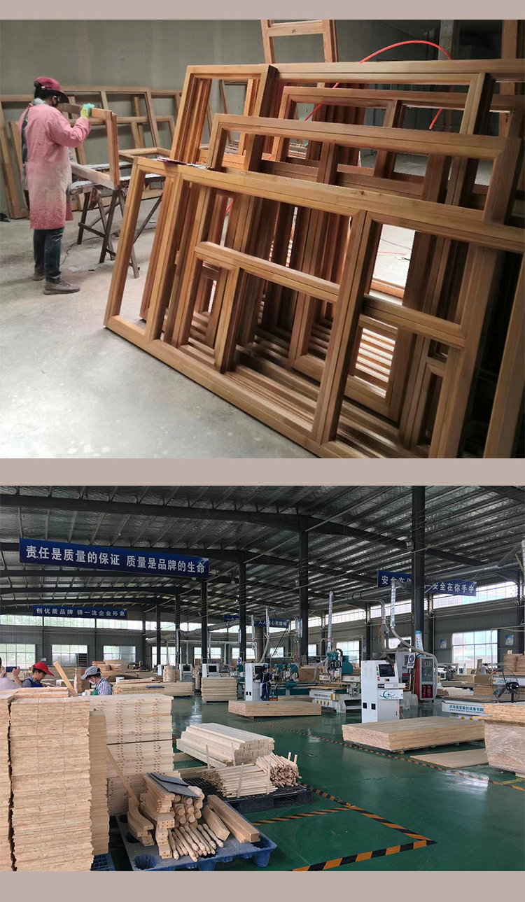 木窗定制室内仿古铝包木窗户工厂订做封阳台别墅农村自建房(图14)