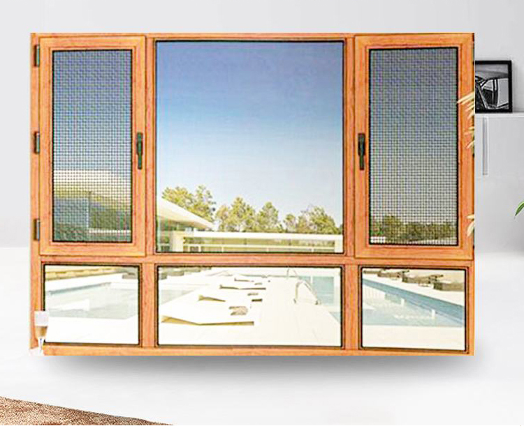 德国铝包木门窗木包铝阳光房木包铝门窗三层钢化玻璃隔音窗封阳台(图9)