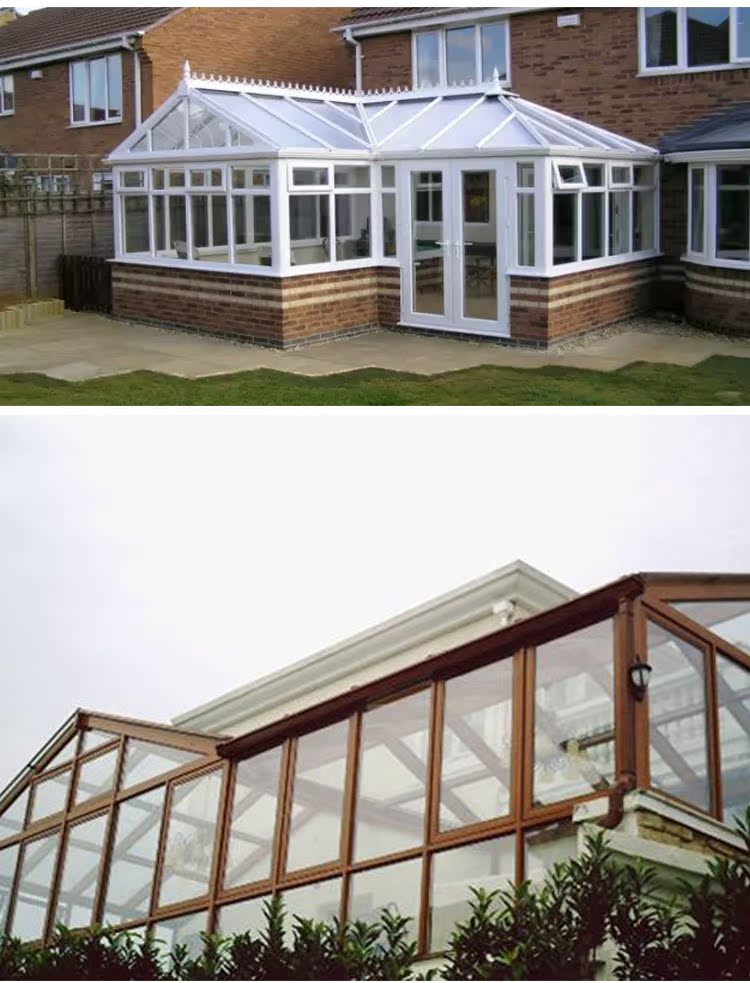 定制铝包木门窗别墅高端花园阳光房(图4)