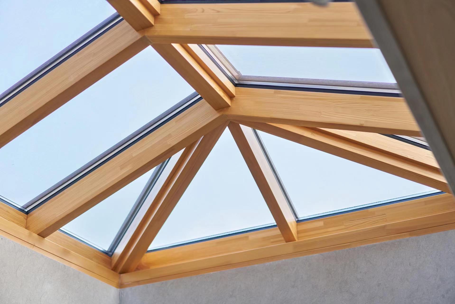 厂家直销铝包木门窗定制门窗隔音密封窗户木包铝阳光房广东(图18)