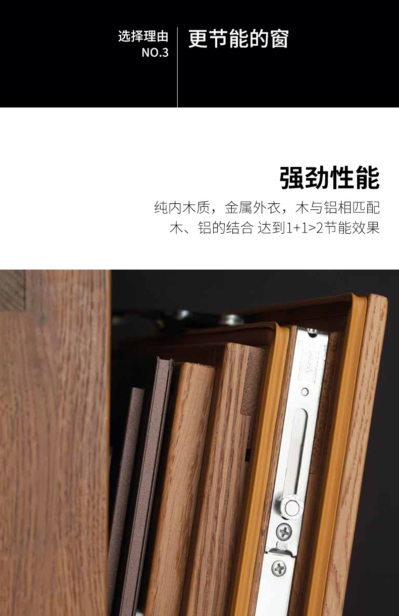 天津别墅高端铝包木门窗系统窗铝木复合窗户门定制木包铝红橡木(图21)