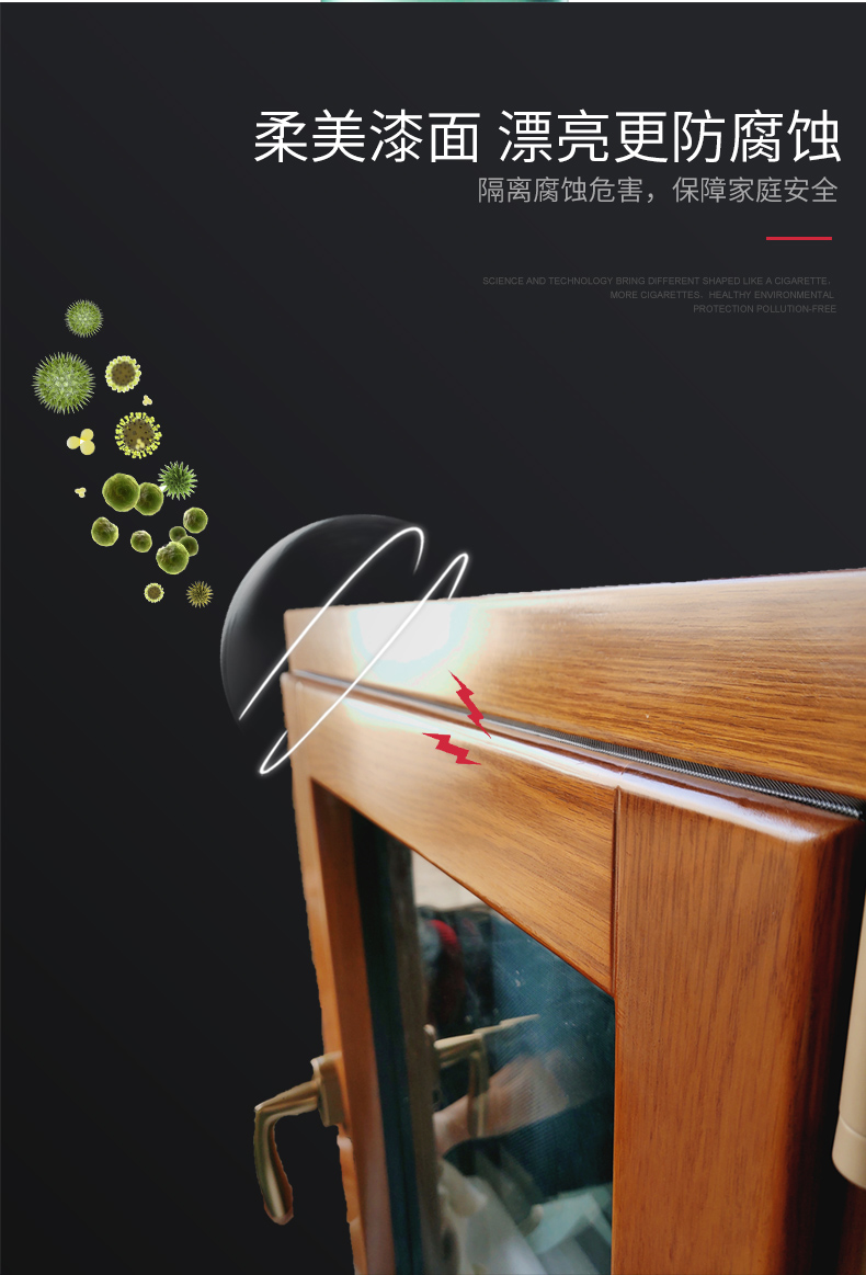 天津别墅高端铝包木门窗系统窗铝木复合窗户门定制木包铝红橡木(图24)