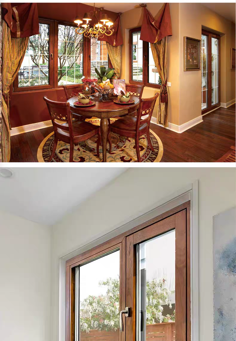 杭州排屋别墅全屋定制高端铝包木系统窗内开内倒隔音隔热封包阳台(图18)