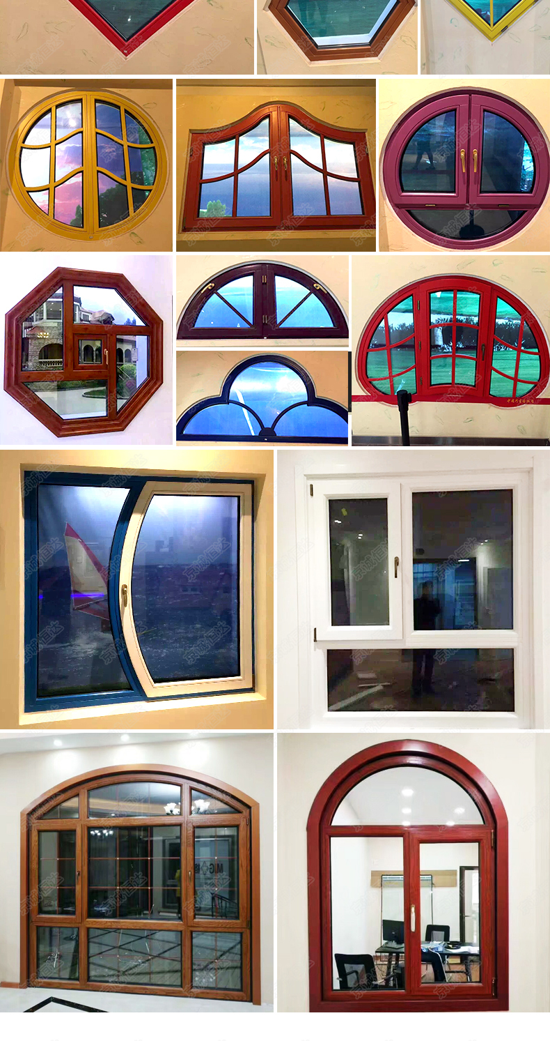 京诚恒达铝包木门窗隔音门窗平开窗封阳台卧室落地窗三层玻璃窗户(图20)