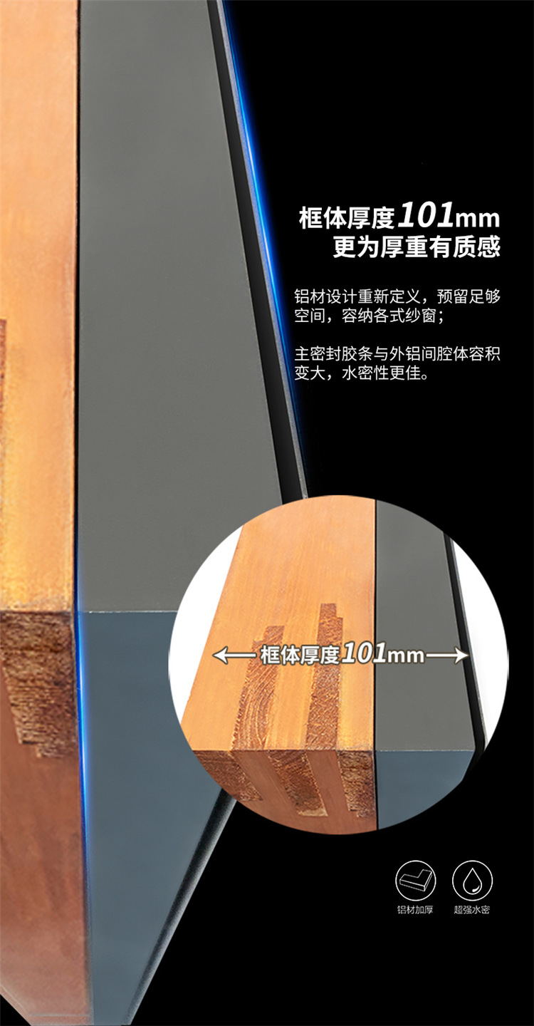 南京铝包木门窗别墅铝木隔热节能复合窗86木包铝阳台系统窗户定制(图11)