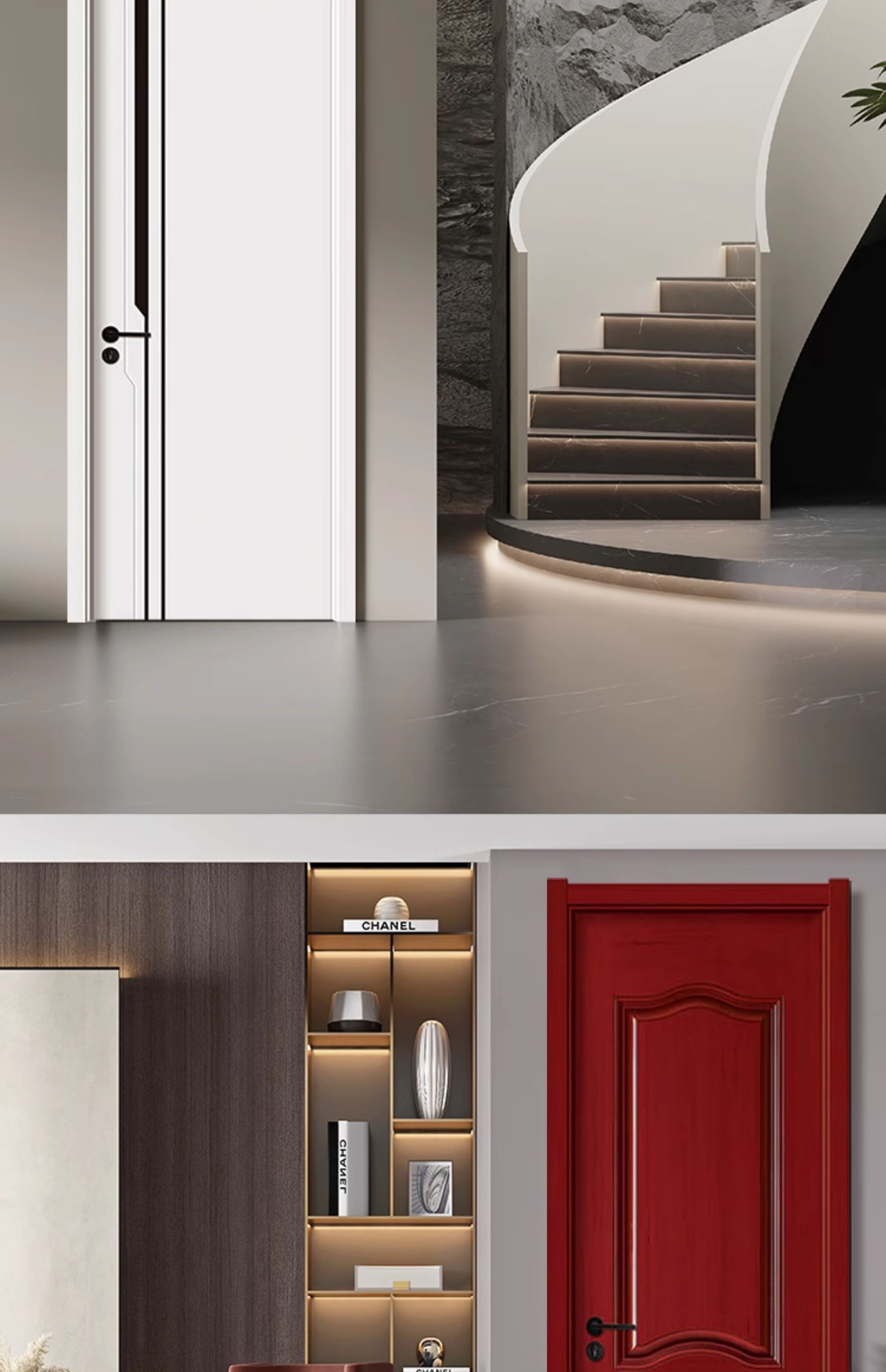 定制自装门无漆卧室门环保室内门实木复合木门现代风家用隔音房门(图9)