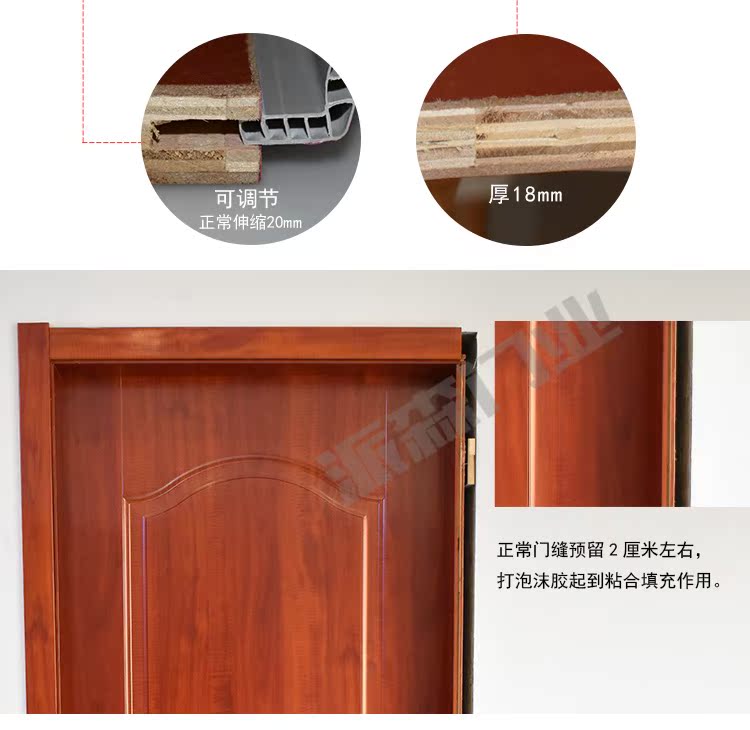 新款卧室门环保烤漆门隔音实木门生态强化门室内套装门定制房门(图7)