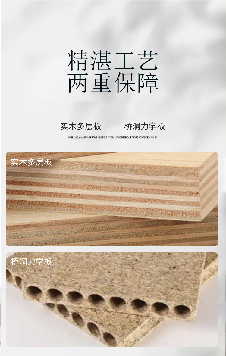 简约实木复合烤漆门家用房间门卧室门多层实木室内门极简风套装门(图5)