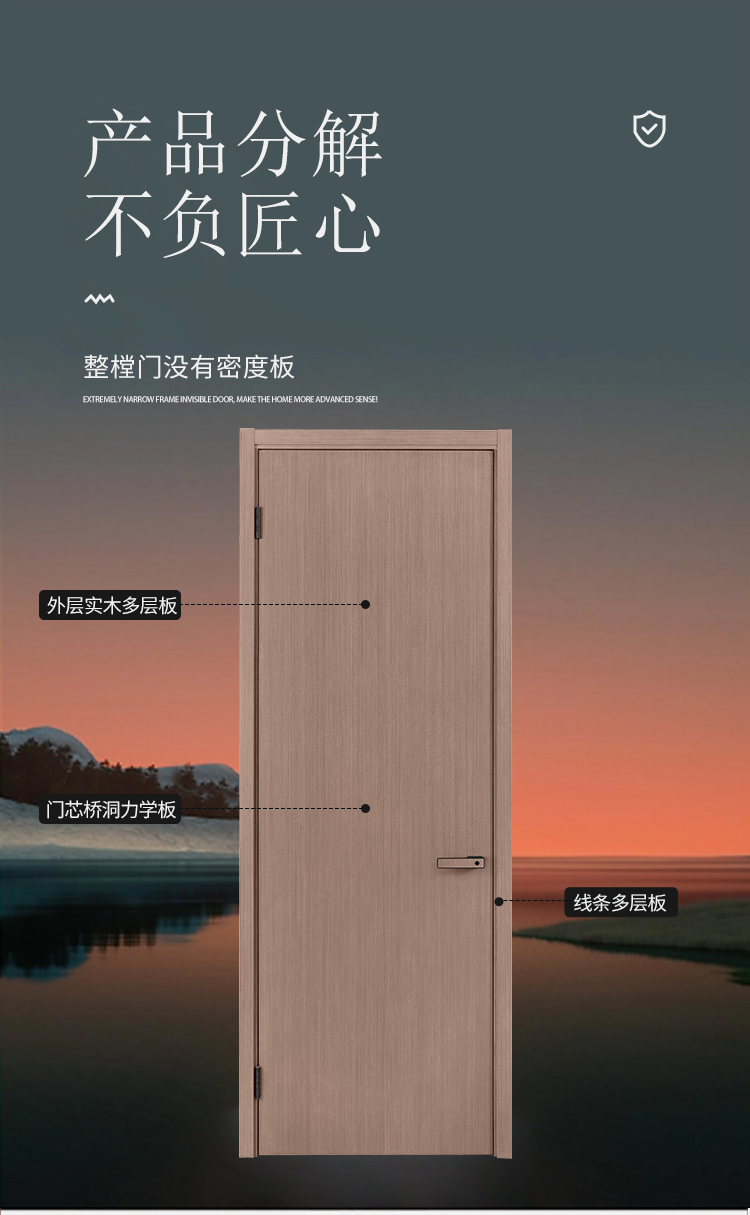木门烤漆门现代轻奢卧室门木门定制门简约室内门实木复合套装房门(图9)