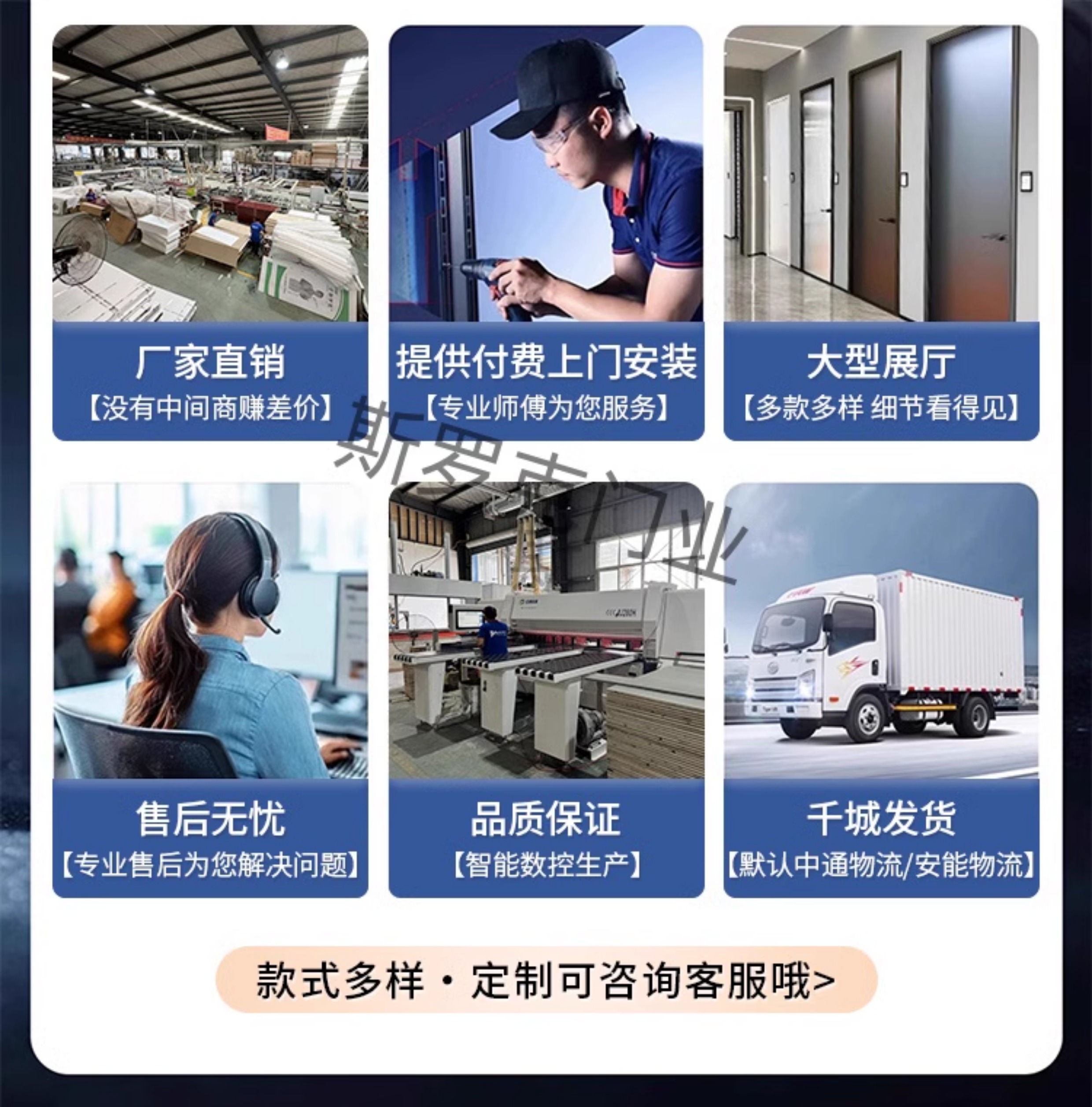 卧室门实木门室内门棋牌室观察孔碳晶门足浴门生态门套装门免漆门(图3)