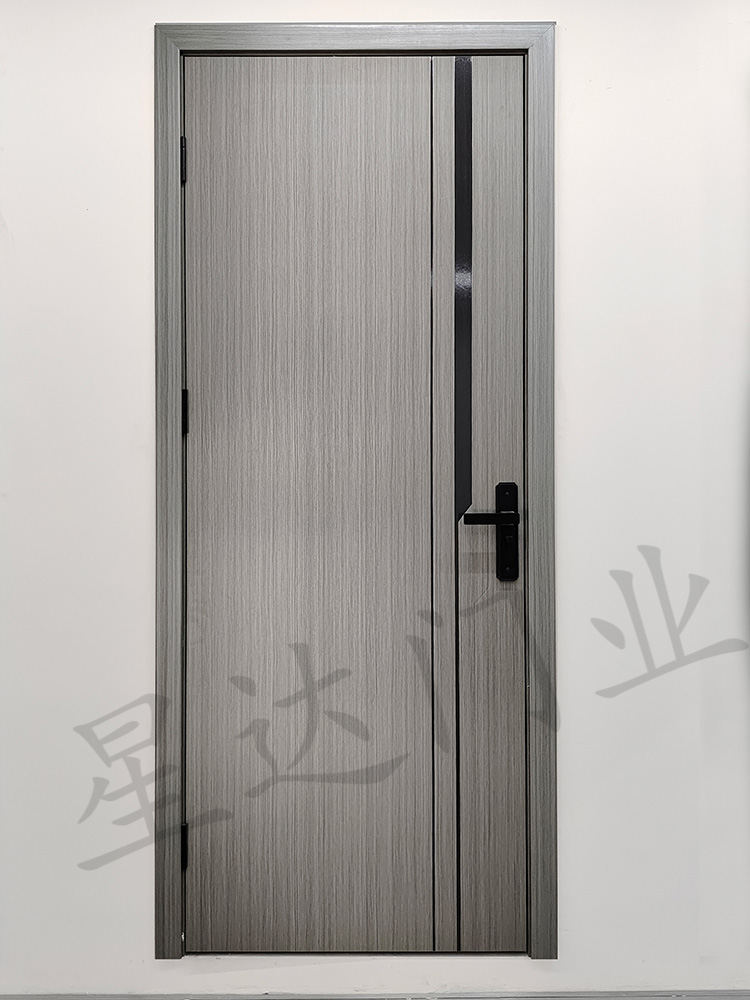 卧室碳晶实木门免漆室内门隔音生态门定制房间门防火包厢门双开门(图8)