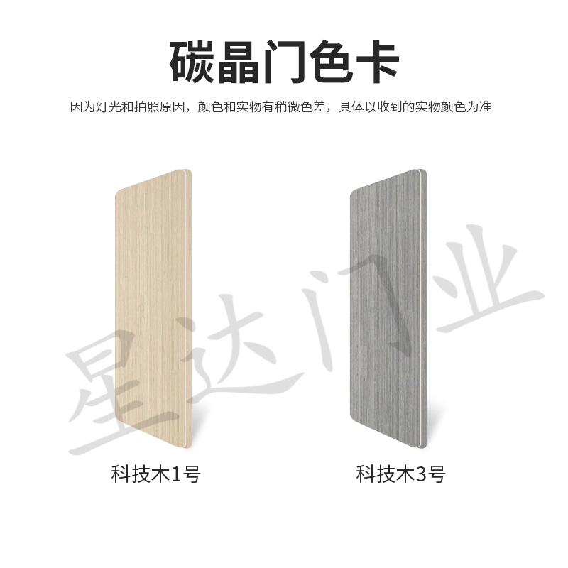 卧室碳晶实木门免漆室内门隔音生态门定制房间门防火包厢门双开门(图21)