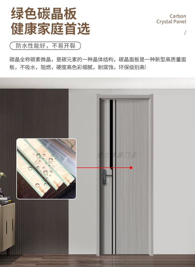 家用卧室门全套包安装木门室内门实木复合碳晶门生态免漆门房间门(图10)