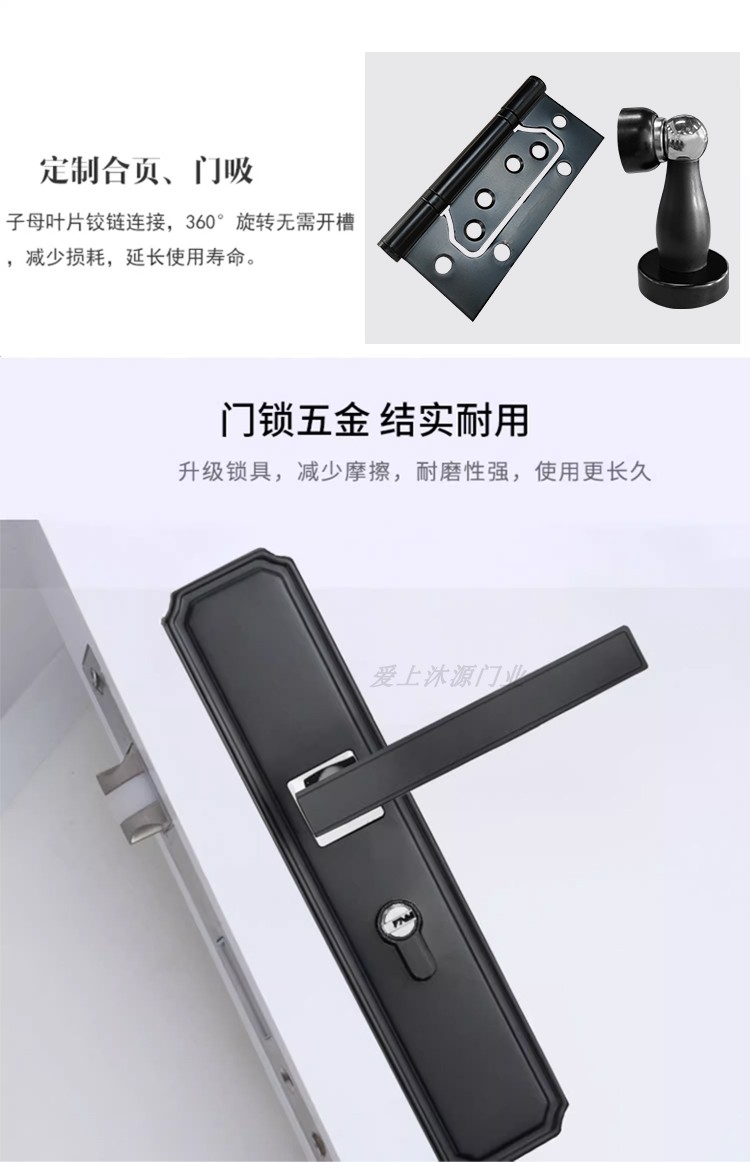 家用卧室门全套包安装木门室内门实木复合碳晶门生态免漆门房间门(图13)