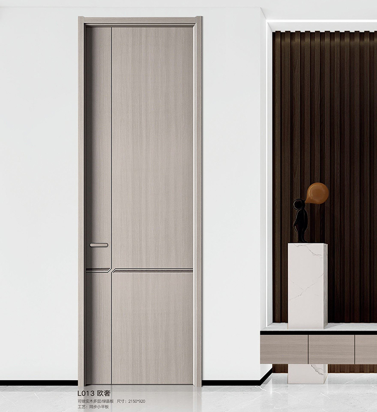 卧室门免漆实木复合套装门碳晶室内门隔音家用实木门隐形房间门(图8)