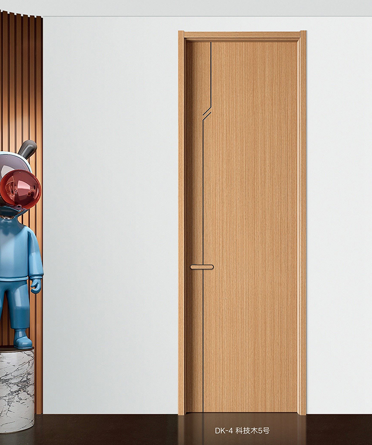 卧室门免漆实木复合套装门碳晶室内门隔音家用实木门隐形房间门(图10)