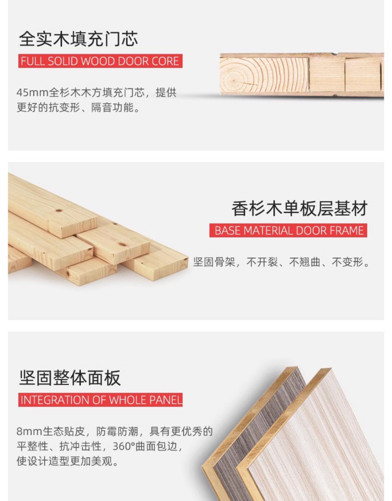 卧室门免漆实木复合套装门碳晶室内门隔音家用实木门隐形房间门(图12)