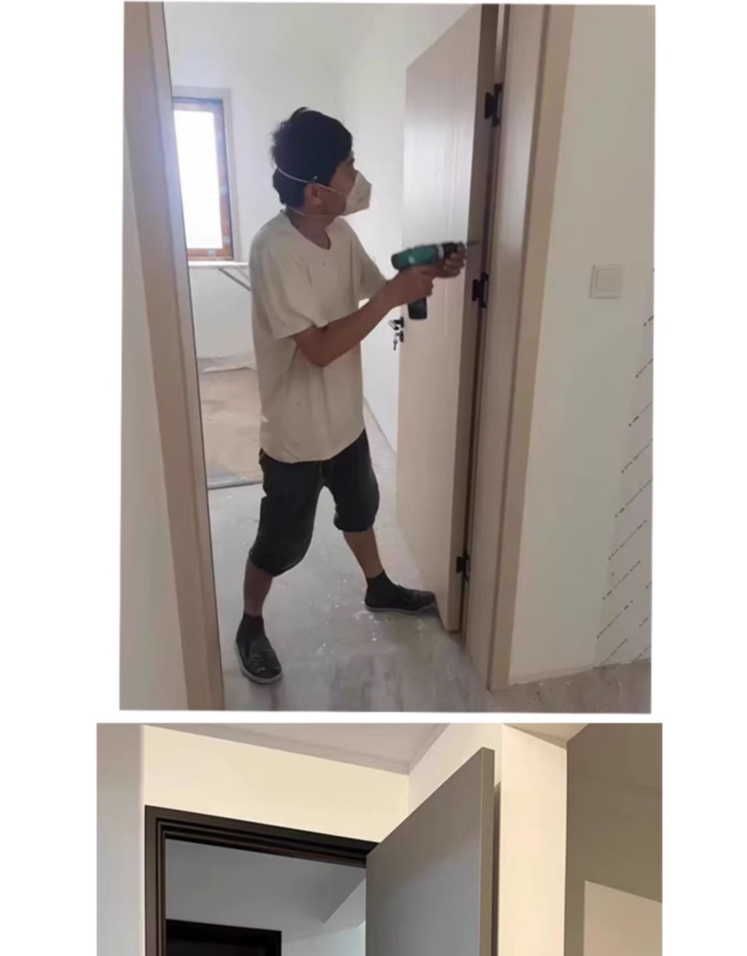 卧室门免漆实木复合套装门碳晶室内门隔音家用实木门隐形房间门(图17)