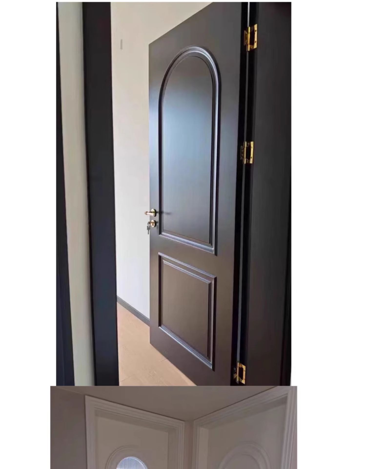 卧室门免漆实木复合套装门碳晶室内门隔音家用实木门隐形房间门(图21)