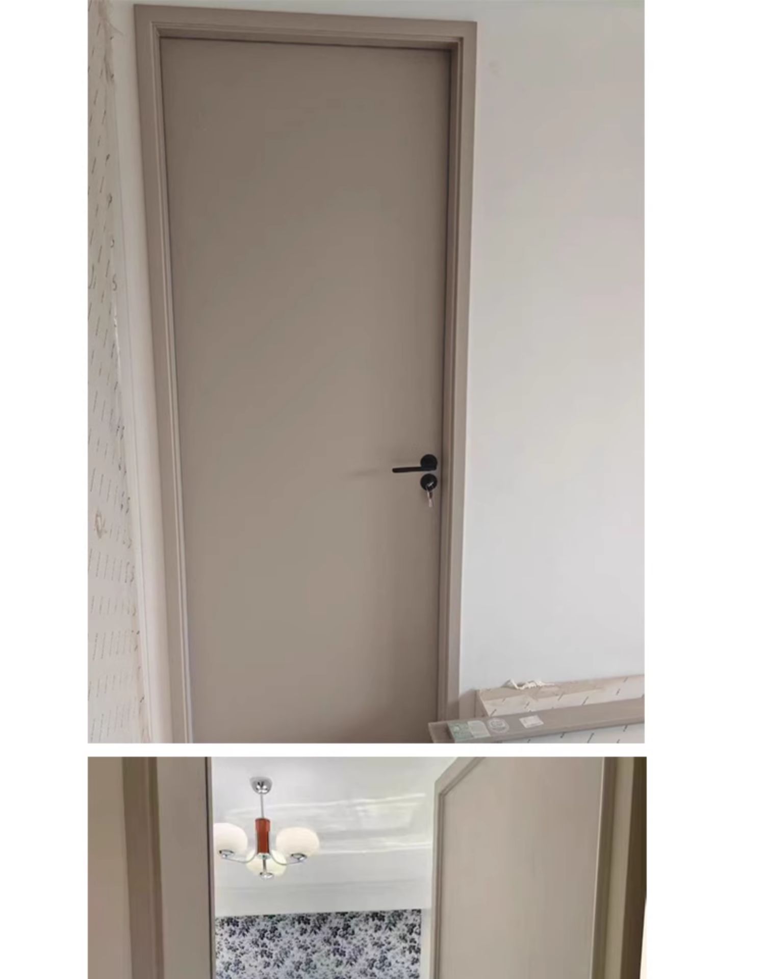 卧室门免漆实木复合套装门碳晶室内门隔音家用实木门隐形房间门(图19)