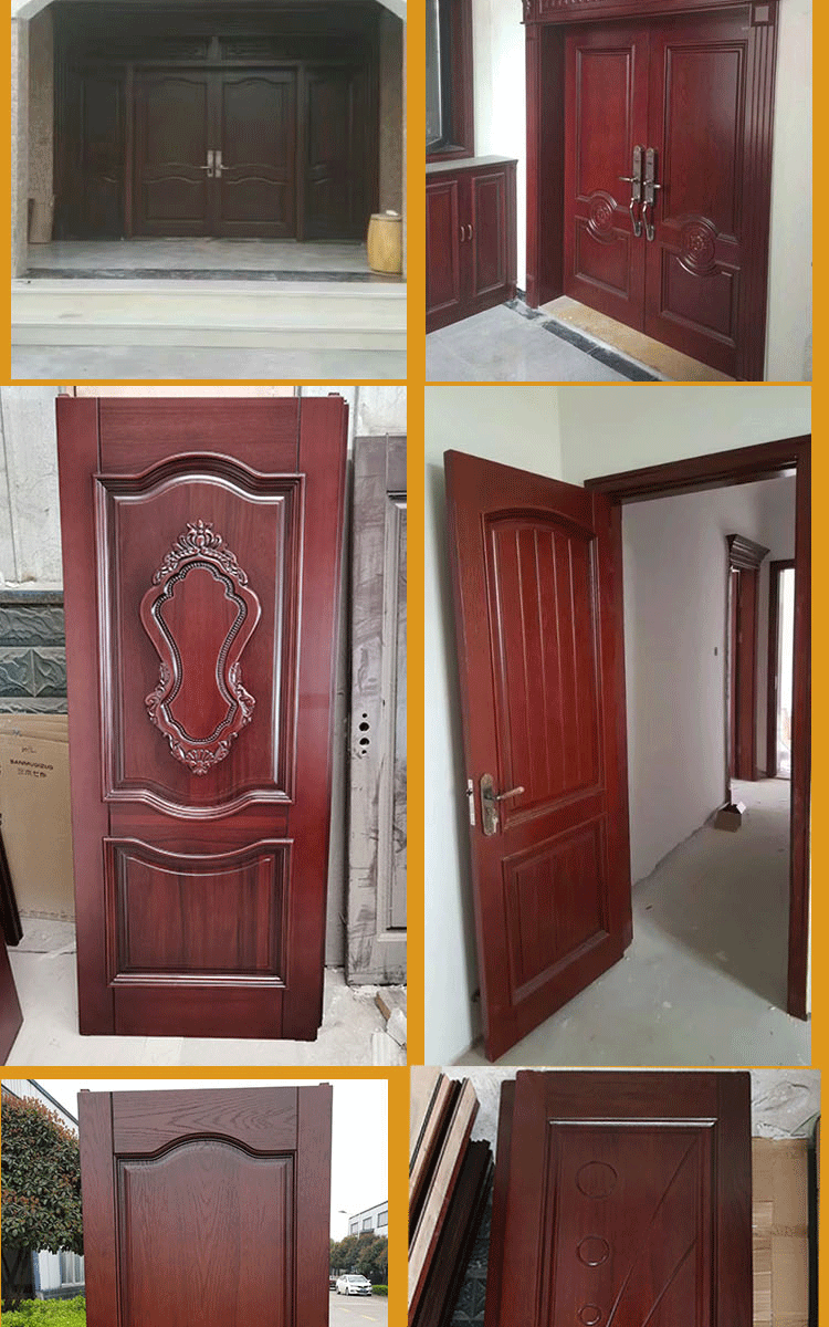 套装门实木门红橡原木门房间门推拉门房门原木定制厂家长沙全房定(图5)