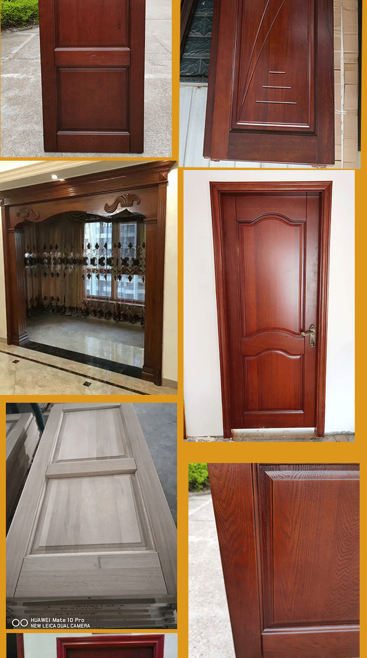 套装门实木门红橡原木门房间门推拉门房门原木定制厂家长沙全房定(图6)