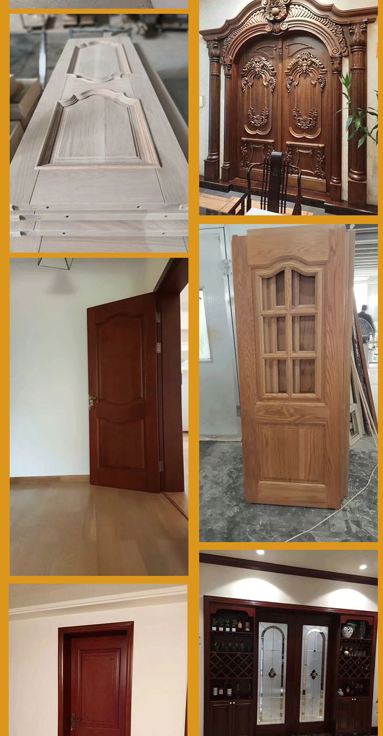 套装门实木门红橡原木门房间门推拉门房门原木定制厂家长沙全房定(图10)