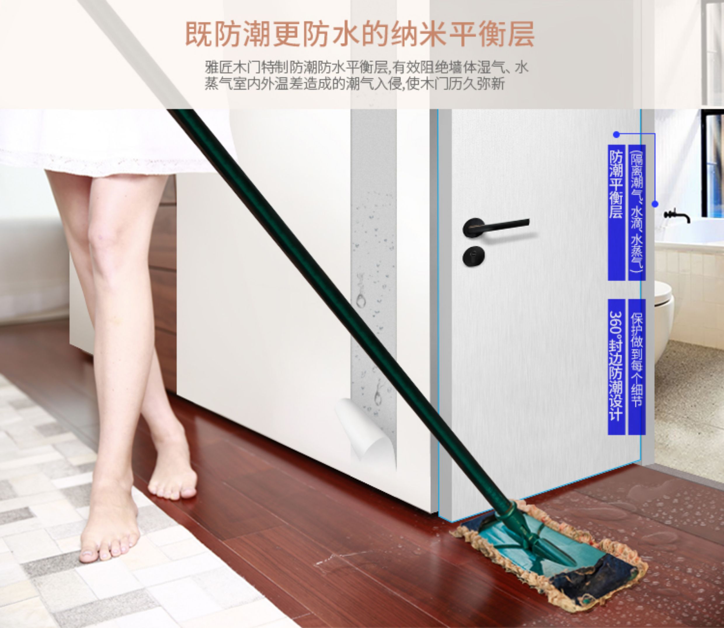 众木雅匠全实木木门室内卧室静音复合门无漆平开房间隔音门包安装(图9)