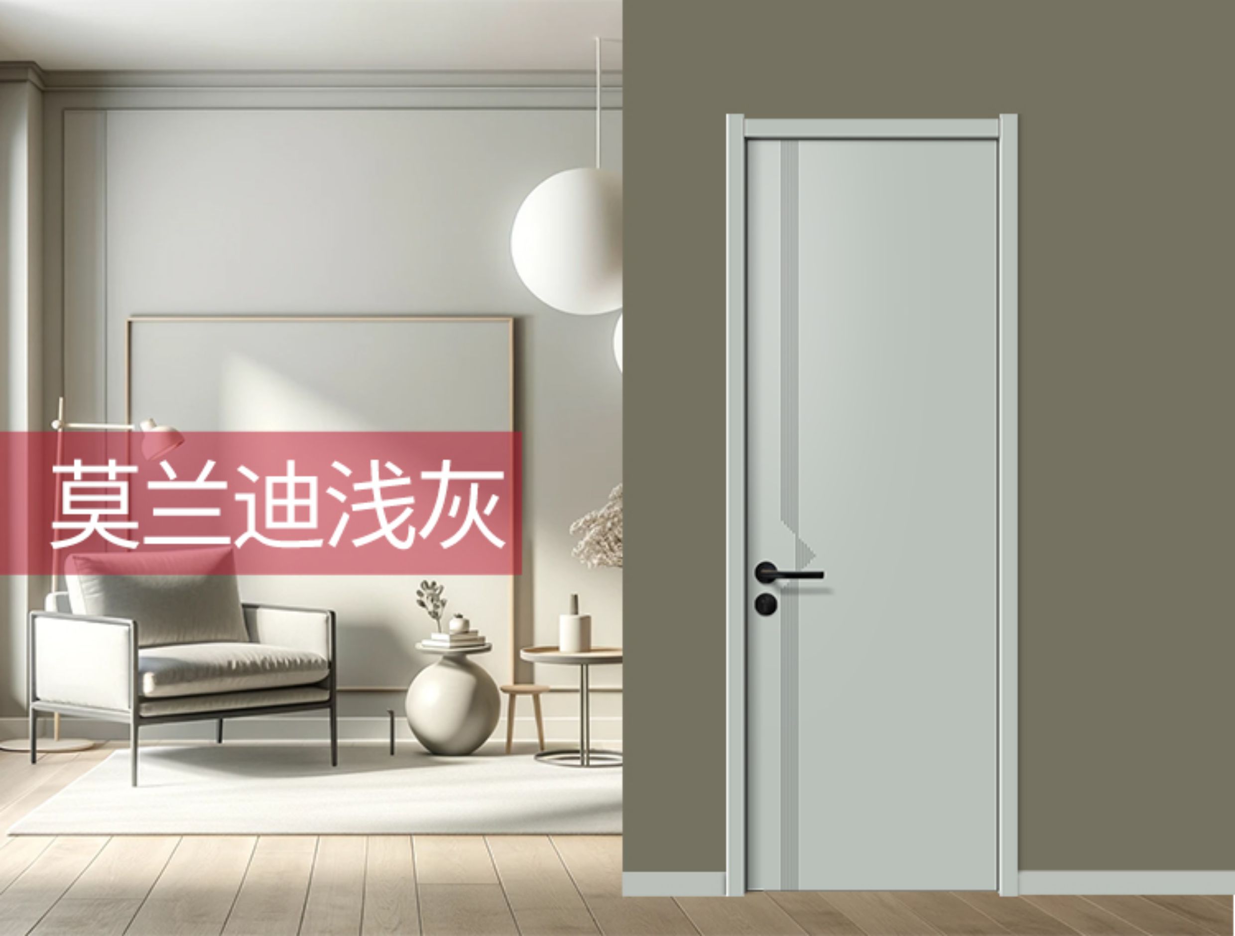 众木雅匠全实木木门室内卧室静音复合门无漆平开房间隔音门包安装(图14)