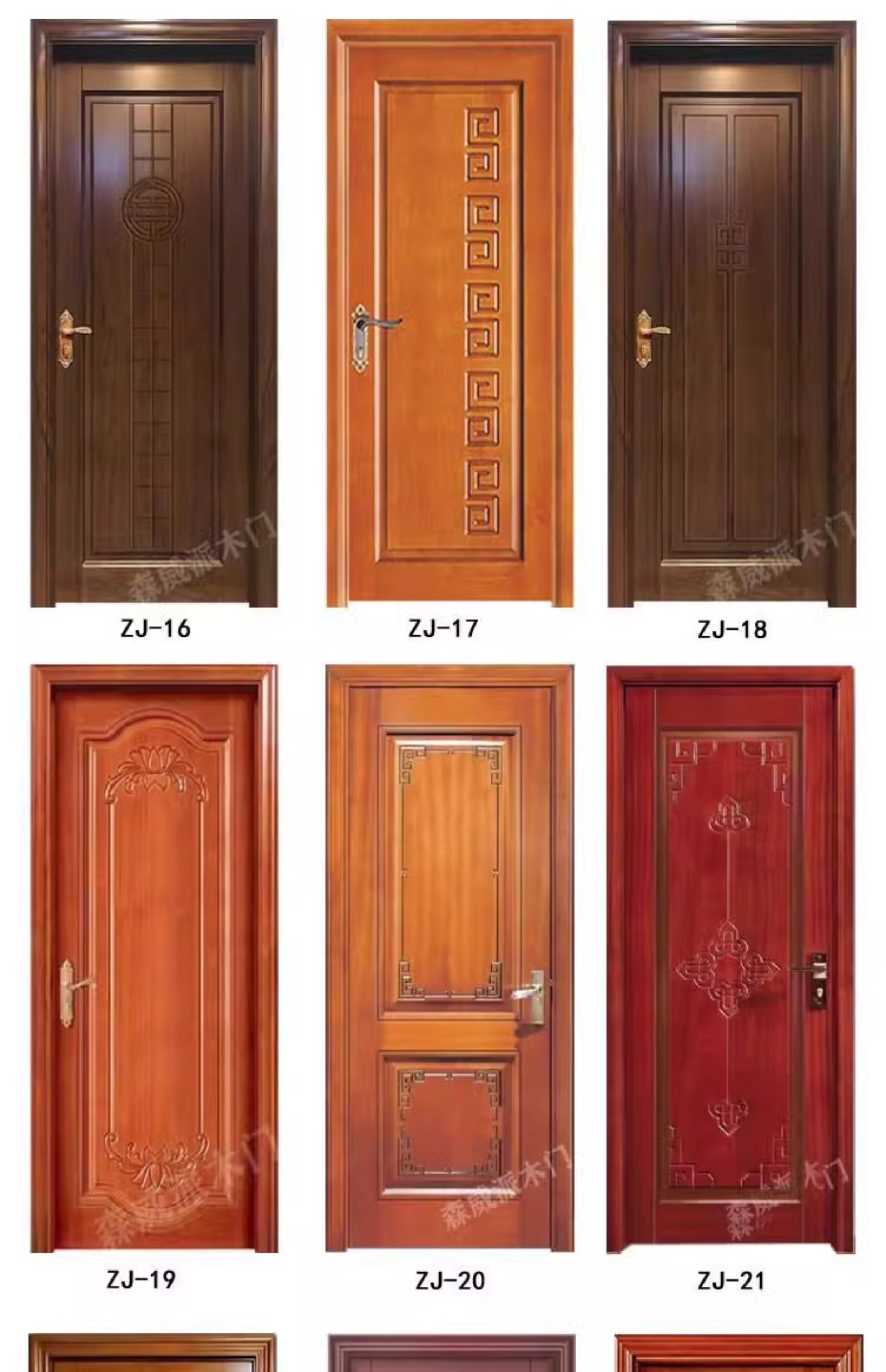 轻奢家用泰国橡木纯实木全实木木门原木木门烤漆木门卧室门室内门(图6)