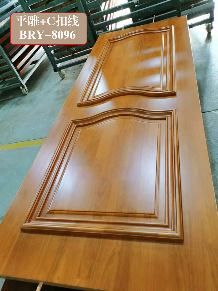 欧式实木门法式扣线房间门泰国橡胶木烤漆卧室门室内套装门定制(图2)