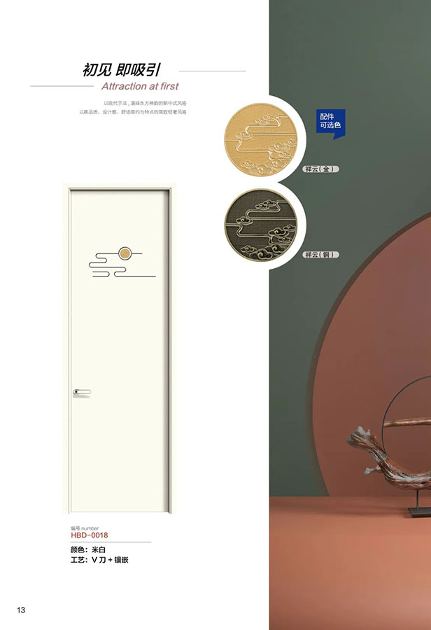 欧式实木门法式扣线房间门泰国橡胶木烤漆卧室门室内套装门定制(图6)