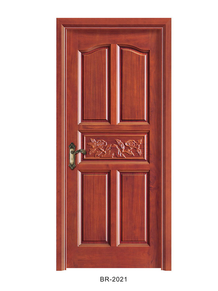 欧式实木门法式扣线房间门泰国橡胶木烤漆卧室门室内套装门定制(图11)